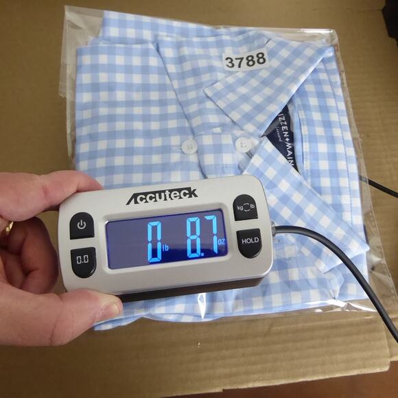 Mizzen and Main Shirt Mens SZ M Classic Fit Leeward Button Up Performance Dress - Picture 8 of 8